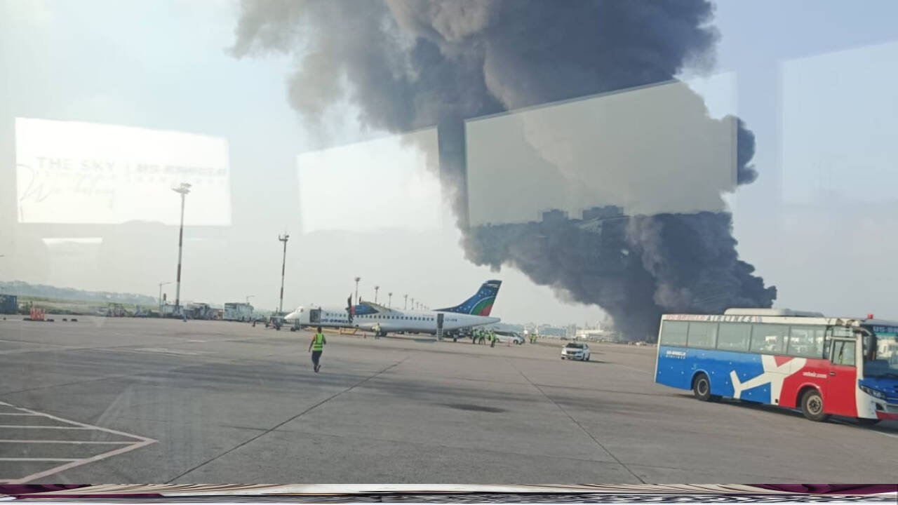 Fire at Cargo Village of Shahjalal International Airport