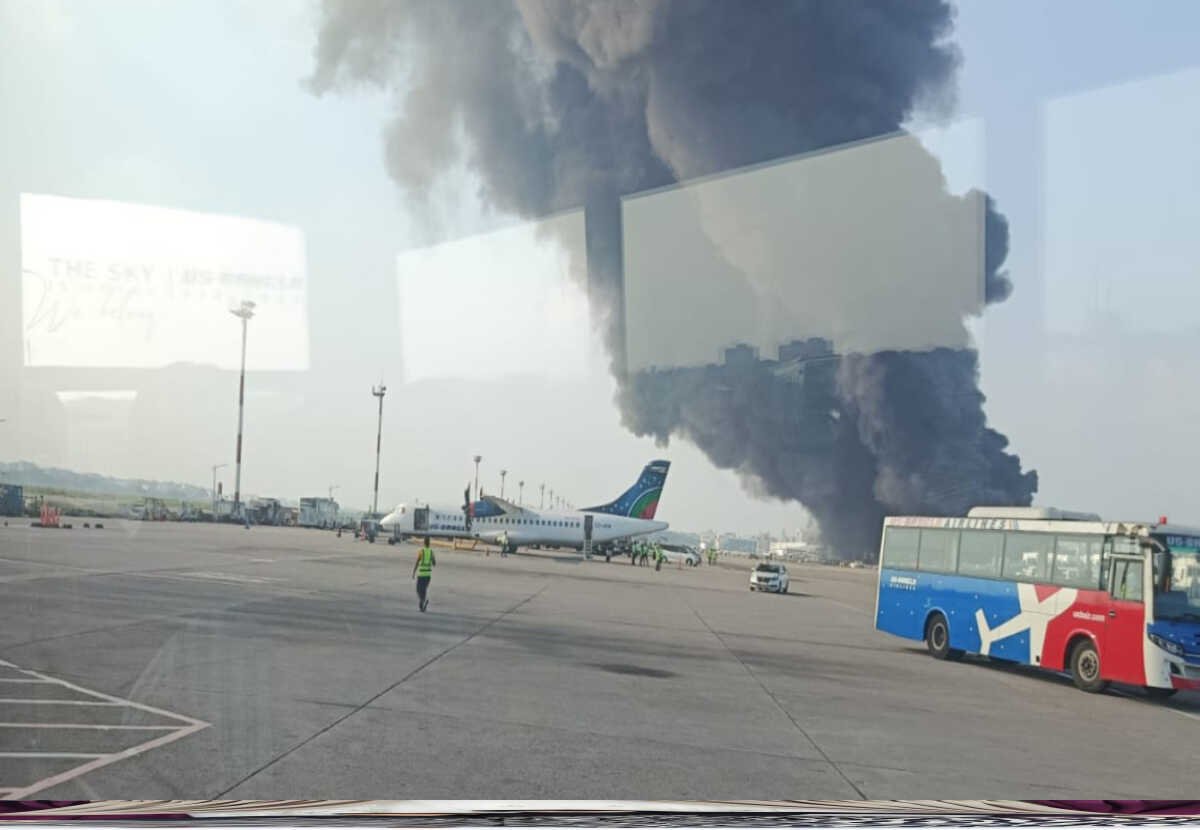 Fire at Cargo Village of Shahjalal International Airport